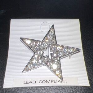 Silver Star Brooch